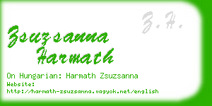 zsuzsanna harmath business card